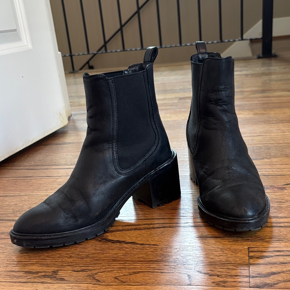 Thursday Boot Co- Knockout Black Matte Leather Ankle Boots. Size 8 - Picture 2 of 3